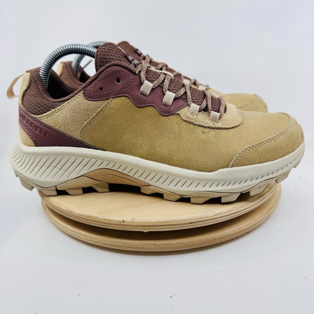 Merrell Speed Strike 2 LTR Hiking Shoes Womens 9 Tan Leather Trail Sample - Picture 2 of 9